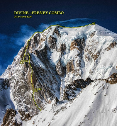 Divine Providence + Pilone Centrale del Frêney, per Luca Ducoli, Mirco Grasso e Giacomo Mauri uno straordinario concatenamento sul Monte Bianco