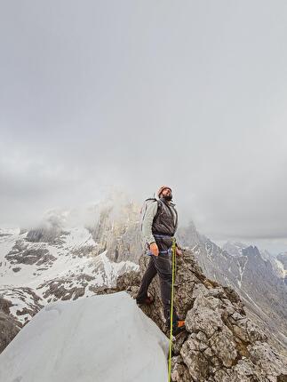 Nave dell’Eco, Cima Mai-Nef, Pale di San Martino, Dolomiti - La prima ripetizione della via 'Nave dell’Eco' alla Cima Mai-Nef, Pale di San Martino, Dolomiti (Ruggero Alberti, Renzo Corona, Alex Zuglian 04/2026)