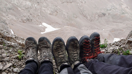 Aladaglar, Turchia 2012 - Pausa sulla via Nessuno alla Cima Vay Vay