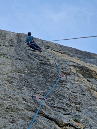 Paklenica, Croatia, Jernej Kruder - Jernej Kruder climbing  'Rio' at Paklenica in Croatia