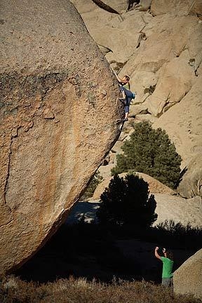 Lisa Rands - Lisa Rands high on This Side of Paradise V10, Buttermilks, Bishop, U.S.A.