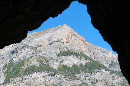 Sentiero dei Fortini - Monte Scale - Uno scorcio dalla galleria