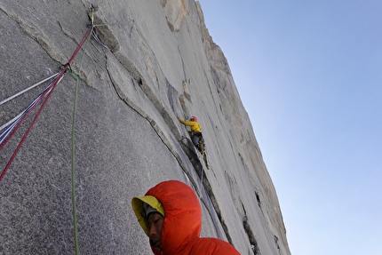 Cerro Cota, Torres del Paine, Patagonia - Making the first ascent of 'Echoes in the Dark' on the east face of Cerro Cota, Torres del Paine, Patagonia (Kosuke Kawachi, Toru Nakajima, Yudai Suzuki 5-9/03/2026)