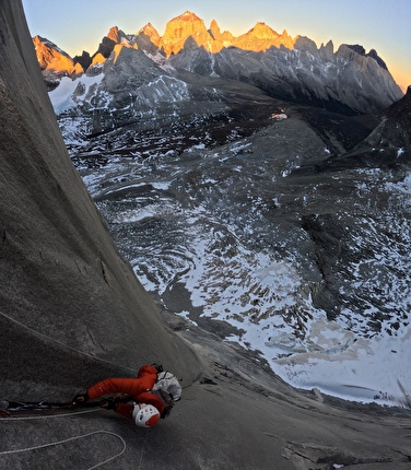 Cerro Cota, Torres del Paine, Patagonia - Making the first ascent of 'Echoes in the Dark' on the east face of Cerro Cota, Torres del Paine, Patagonia (Kosuke Kawachi, Toru Nakajima, Yudai Suzuki 5-9/03/2026)