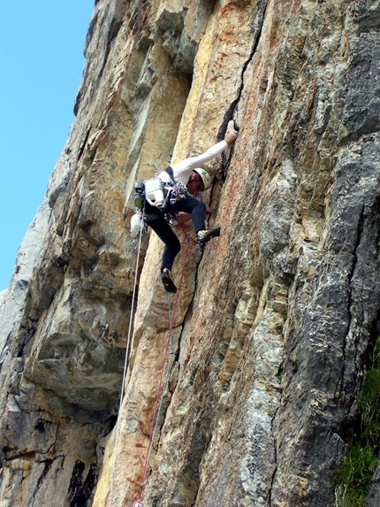 Rocca la Meja - Su L6 di Up Down, Rocca la Meja, Valle Maira