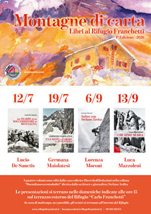 Gran Sasso Rifugio Franchetti Montagne di carta - La prima edizione della rassegna letteraria 'Montagne di carta' al Rifugio Franchetti, Gran Sasso d'Italia Gran Sasso Rifugio Franchetti Montagne di carta - La prima edizione della rassegna letteraria 'Montagne di carta' al Rifugio Franchetti, Gran Sasso d'Italia