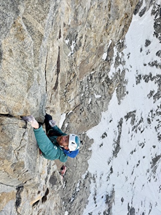 Tahu Rutum, Karakoram, Siebe Vanhee, Sean Villanueva, Symon Welfringer - Siebe Vanhee making the first ascent of the West Face of Tahu Rutum (6,651m), also referred to as Taa Hurutum, in the Karakoram of Pakistan, June 2026