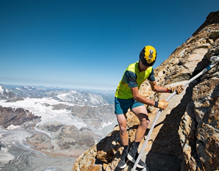 Nadir Maguet Cervino - Nadir Maguet durante il tentativo del nuovo record sul Cervino il 22/06/2026. L'atleta valdostano del team La Sportiva ha fermato il cronometro dopo 3h 01’ 48’’, a soli 9' e 46