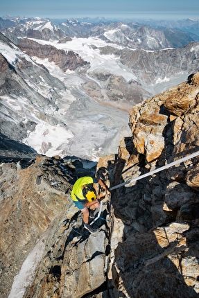 Nadir Maguet Cervino - Nadir Maguet durante il tentativo del nuovo record sul Cervino il 22/06/2026