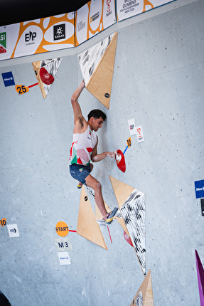 Campionati Mondiali Giovanili di Arrampicata Arco 2026 - Matteo Reusa in finale Boulder U19 au Campionati Mondiali Giovanili di Arrampicata Arco 2026
