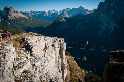 Monte Piana Highline Meeting in Dolomiti