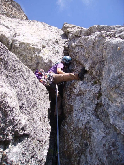 Val Masino, Punta Allievi - Così è se vi pare (650 mt, VII obbl.)