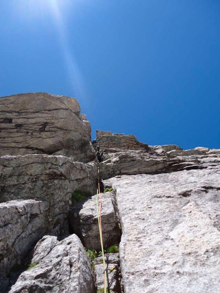 Val Masino, Punta Allievi - XXV Mario dell'Oro (650 mt, VI+ obbl.