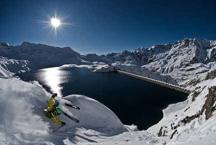 Samuel Anthamatten e la passione per il freeride - Samuel Anthamatten sulle nevi di Cervinia