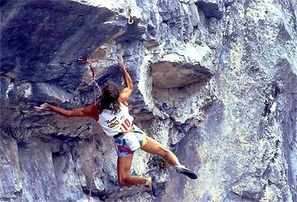 Patrick Edlinger - Patrick Edlinger in gara a Sportroccia '85, Bardonecchia