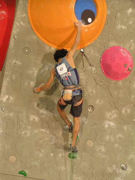 Lead World Cup 2012 - Kranj - Sachi Amma, winner of the Lead World Cup 2012 competing at the final in Kranj