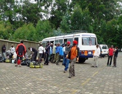 Kilimangiaro - Machame Gate 1738m, la partenza