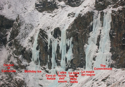 Vallone di Arnas - Piemonte - Le cascate della bastionata della Torre