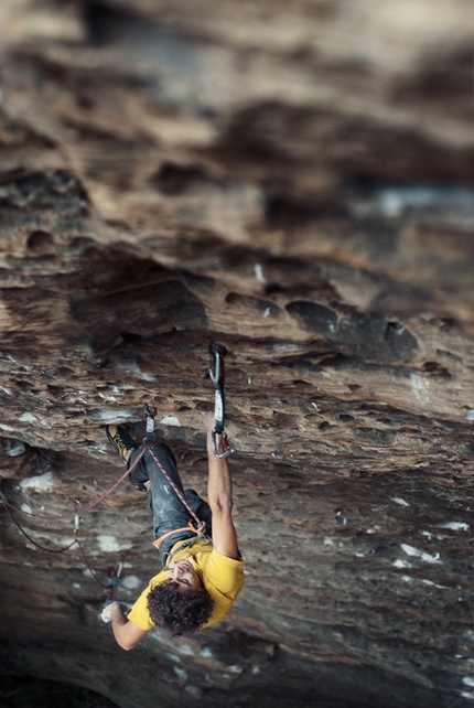 Jacopo Larcher - Jacopo Larcher climbing Fifty words for pump 8c+, Red River Gorge, USA