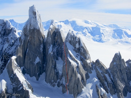 Colin Haley and Jon Walsh free Tobogan in Patagonia