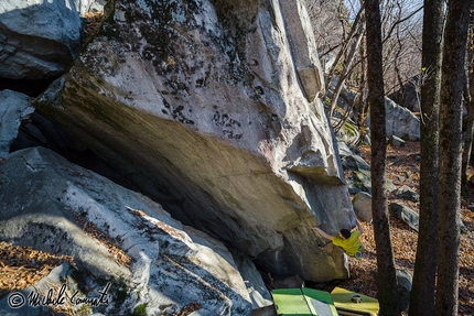 Michele Caminati - Michele Caminati climbing North Sail 8A+ at Cresciano