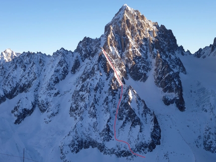 Aiguille du Chardonnet, prima discesa per Capozzi, Herry e Rolli