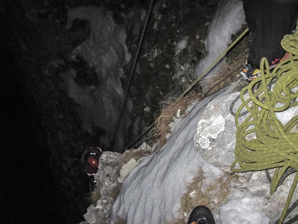 Orient Express, Gran Sasso - First winter ascent attempt of Orient Express by Andrea Di Donato, Andrea Di Pascasio and Lorenzo Angelozzi