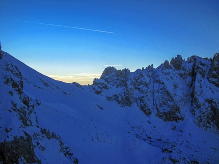 Orient Express, Gran Sasso - First winter ascent attempt of Orient Express by Andrea Di Donato, Andrea Di Pascasio and Lorenzo Angelozzi