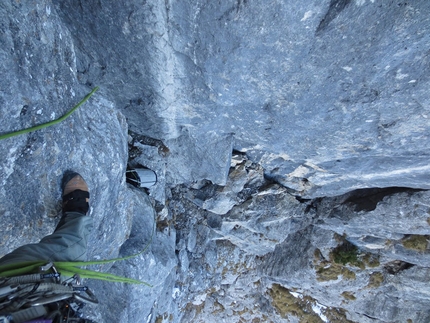 Pizzo d'Eghen, prima invernale della via Siddharta