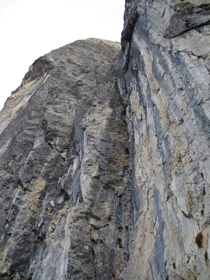 Pizzo d'Eghen - Prima salita invernale e insieme prima solitaria invernale della via Siddharta al Pizzo d'Eghen (Grigne).