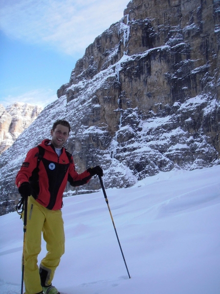 Via Valeria, Brenta Dolomites - Checking out the route (Gianni Canale & Aldo Mazzotti, 6-7/01/2013)