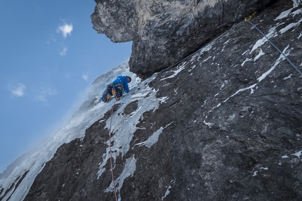 Laserz, nuova via Spindrift di David Lama e Peter Ortner