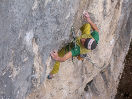 Riccardo Scarian - Riccardo Scarian su Child in Time 8c+, Fonzaso