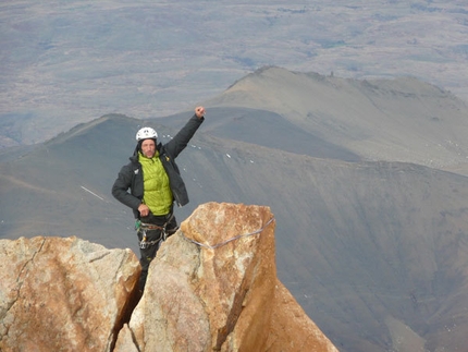 Central Tower of Paine - Central Tower of Paine - Fabio Leoni on the summit