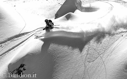 Freeride Challenge Punta Nera - During the Freeride Challenge Punta Nera 2012 at Cortina