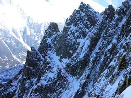 Voie Normale dell'Aiguille des Pélerins