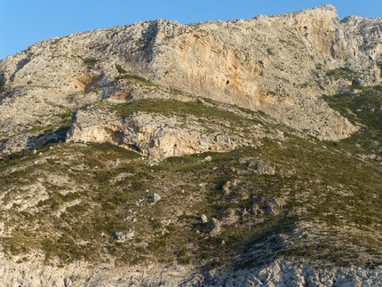 Lambda, new sports crag on Telendos in Greece