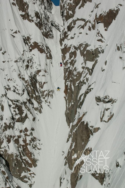 Frigor Couloir, first descent on Petite Aiguille Verte by Vivian Bruchez and Jonathan Charlet