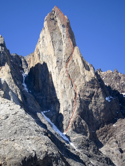 Mojon Rojo parete Ovest, prima salita per Colin Haley e Sarah Hart in Patagonia