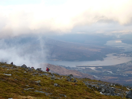 Scozia - Coire an Lochain, Aonach Mòr, Lochaber: avvicinamento al  Coire an Lochain