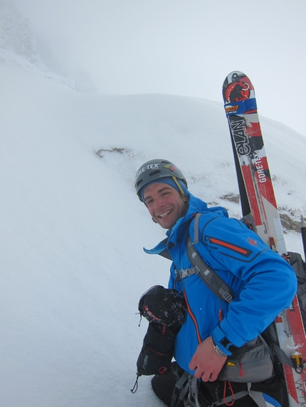 Pilatus North Face - Sébastien de Sainte Marie on the North Face of Pilatus (Urner Alps), Switzerland, February 2013