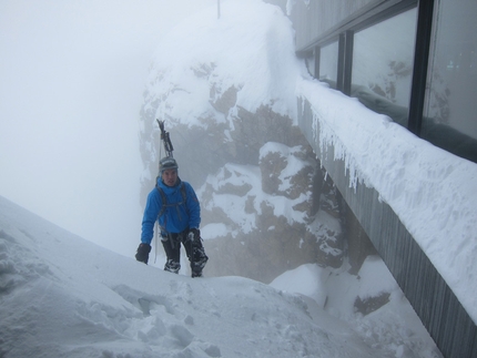 Pilatus North Face - Sébastien de Sainte Marie and Olov Isaksson skiing down the North Face of Pilatus (Urner Alps), Switzerland, February 2013