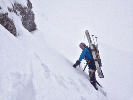 Pilatus North Face - Olov Isaksson on the North Face of Pilatus (Urner Alps), Switzerland, February 2013