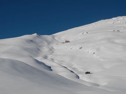Ski mountaineering Puez Odle Dolomites - Munt da Medalges