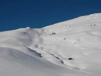 Scialpinismo Puez Odle Dolomiti - Munt da Medalges