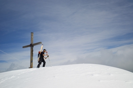 Scialpinismo Puez Odle Dolomiti - Sass da Putia parete Est