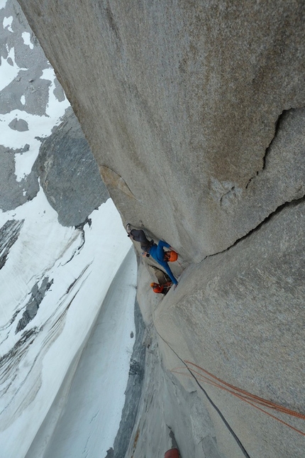 Torri del Paine, Patagonia - In arrampicata su Cerro Catedral.