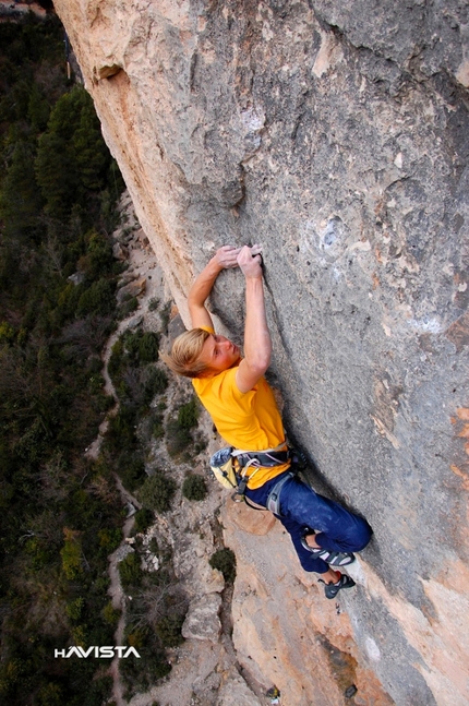 Alexander Megos interview after world's first 9a onsight