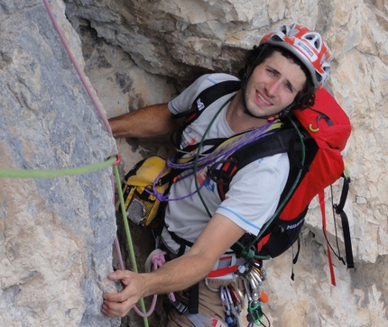 Figli del Vento by Peter Moser and Alessandro Beber - Figli del Vento (180m, 7b+), Santa Massenza: Alessandro Beber