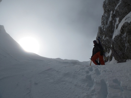 Monte Forato - Andrea Fusari sulle Pecorelle Alte